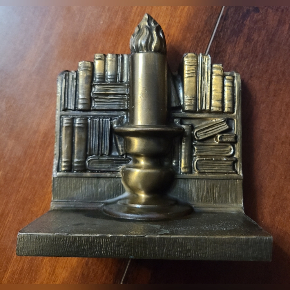 Vintage Ronson Candlestick Bookend
